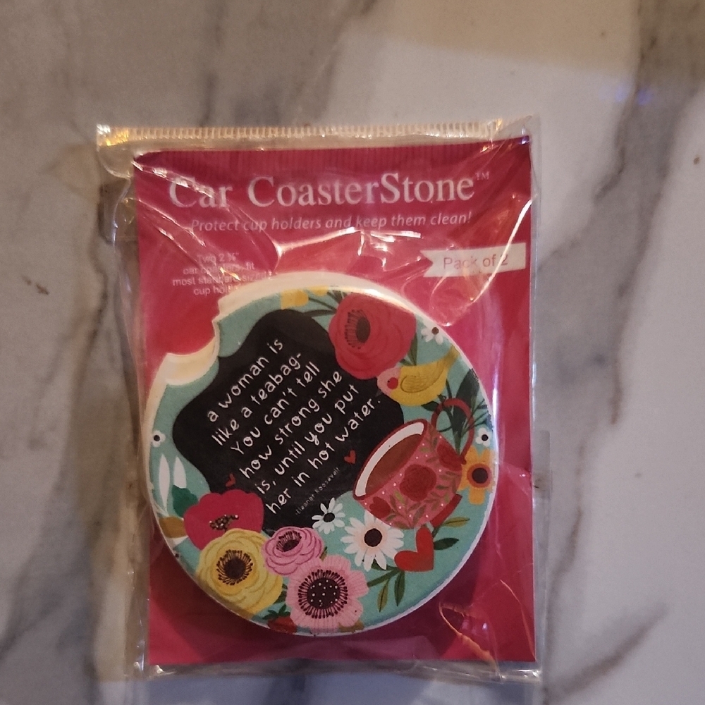 Car Floral Car Coaster